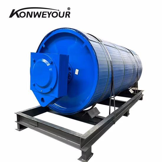 Gummibeschichtete Trommelrolle, vulkanisierte Riemenscheibe, bremsende Förderbandrolle, bremsende Gummirolle