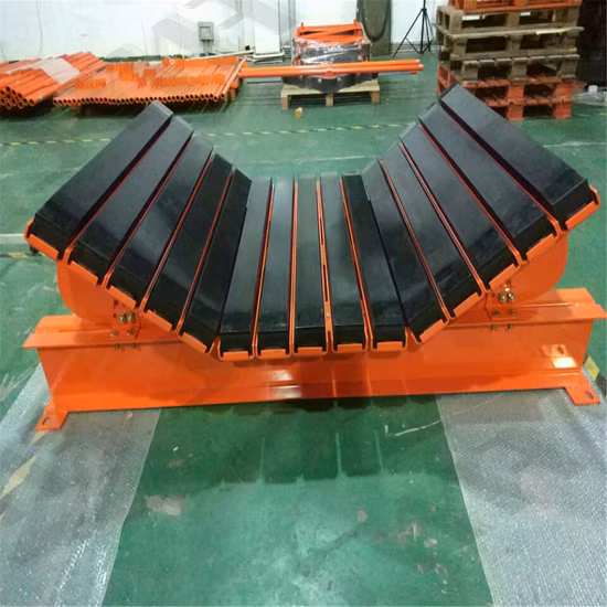 UHMWPE-Gummi-Förderer-Aufprallstangen/Förderer-Aufprallbett